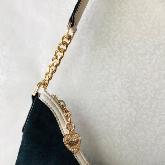 Juicy Couture Classic Scottie Dogs Hobo Liquorice Bag Black white NWT - Picture 7 of 11